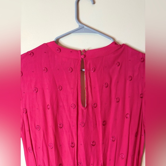 Ettwa by Anthropologie Pink Faux Wrap Romper EUC - Picture 8 of 14